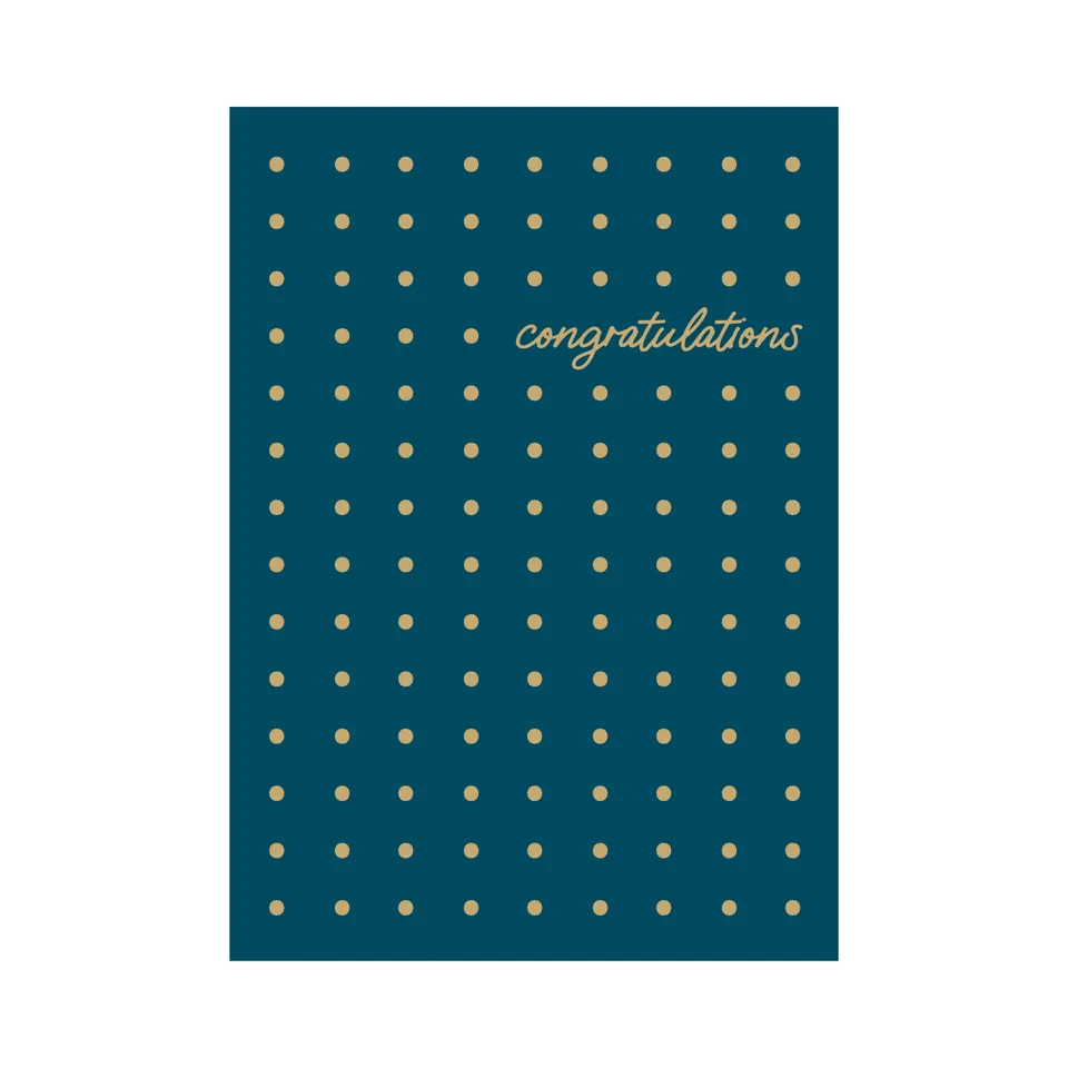 KaiserCraft Greeting Card Congrats Congratulations Spot kort blankt