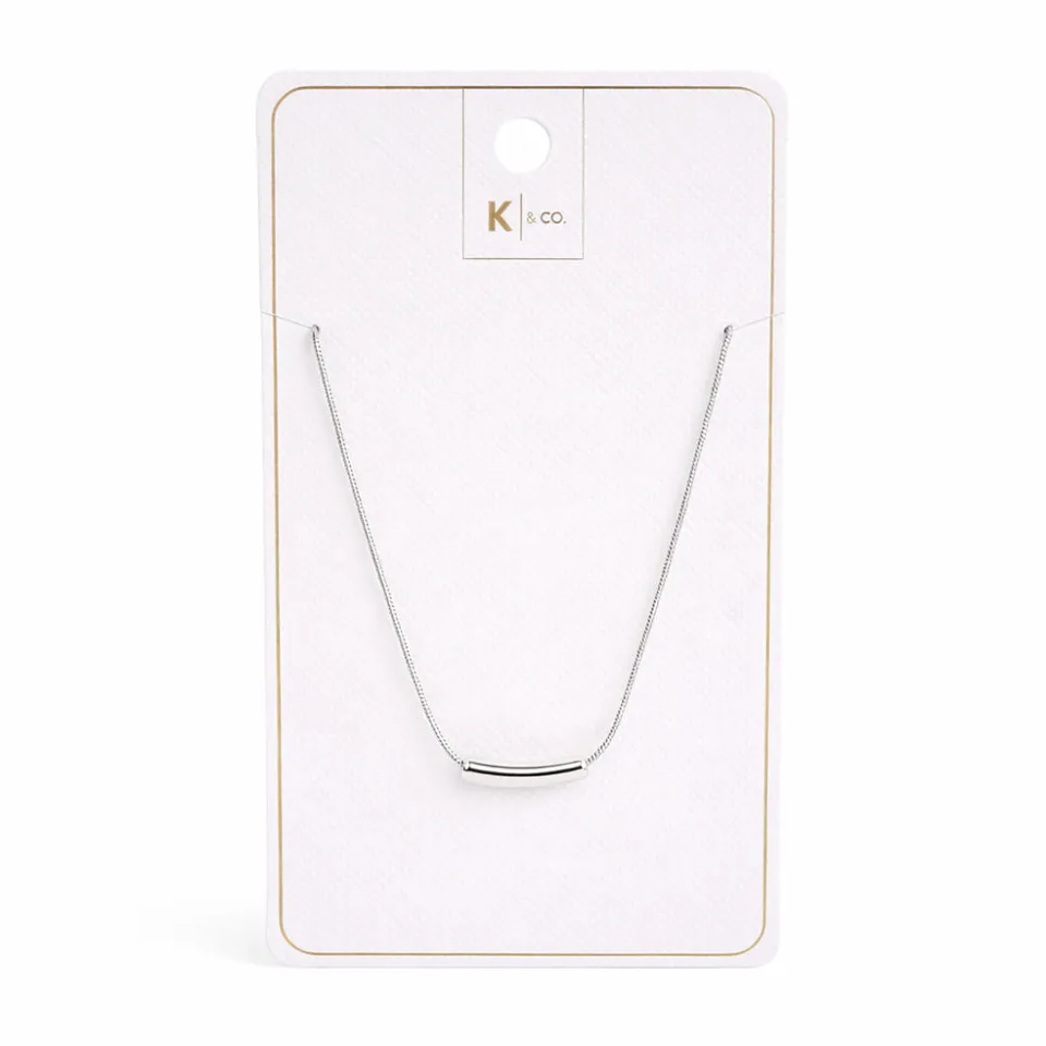 K&Co. Signature Jewellery Kenna Bead kjede sølv perle