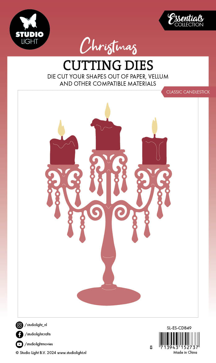 Studio Light Essentials Classic candlestick dies lysestake