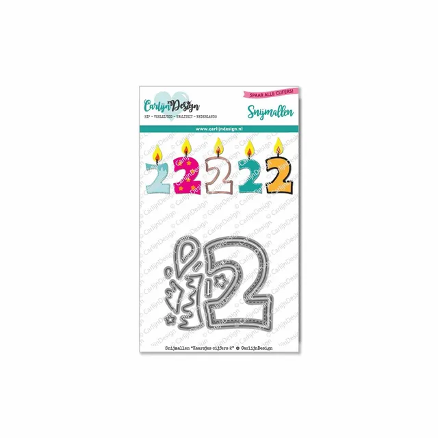 CarlijnDesign Kaarsjes CDSN-0096 dies tall 2 lys