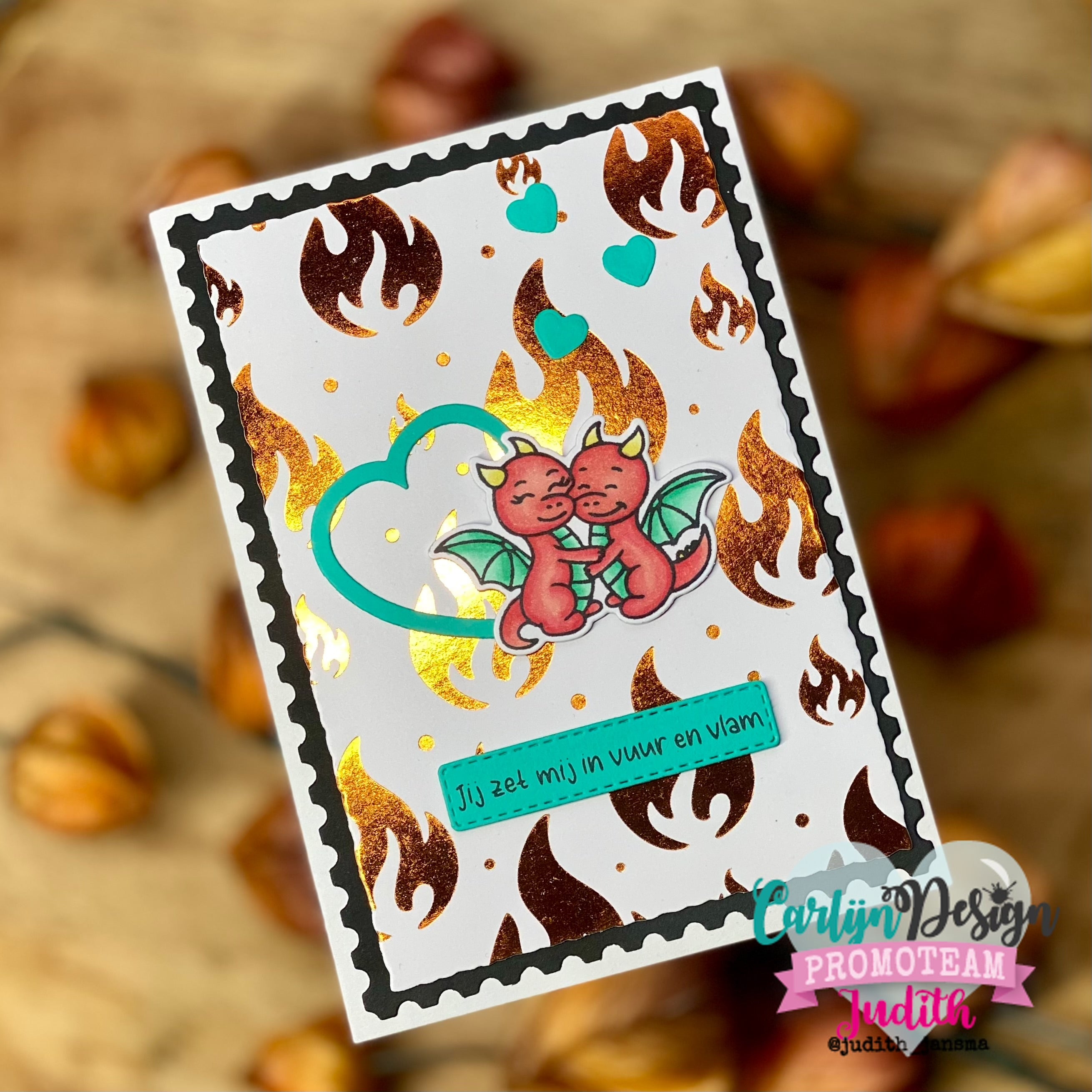 CarlijnDesign Vlammenzee CDHF-0084 hot foil-plate A6 flammer