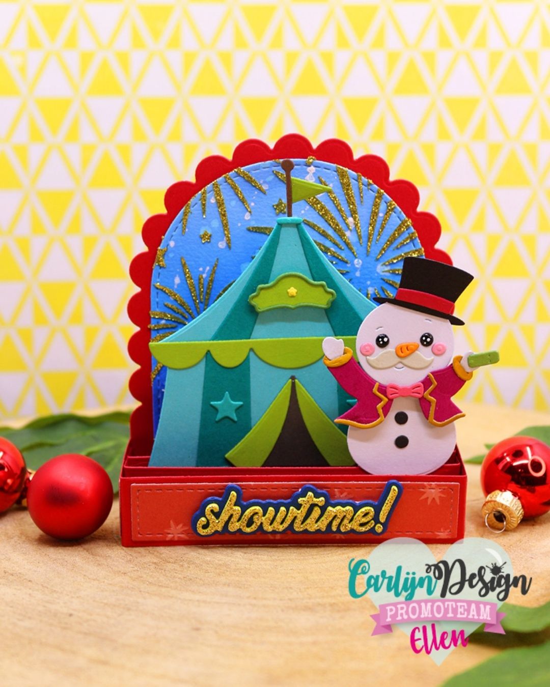 CarlijnDesign Christmas Circus CDSN-0400 dies jul sirkus