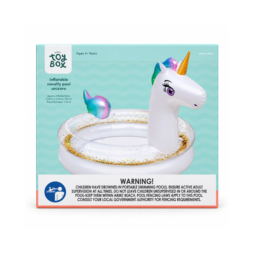 KaiserCraft Good Vibes Unicorn barnebasseng oppblåsbart