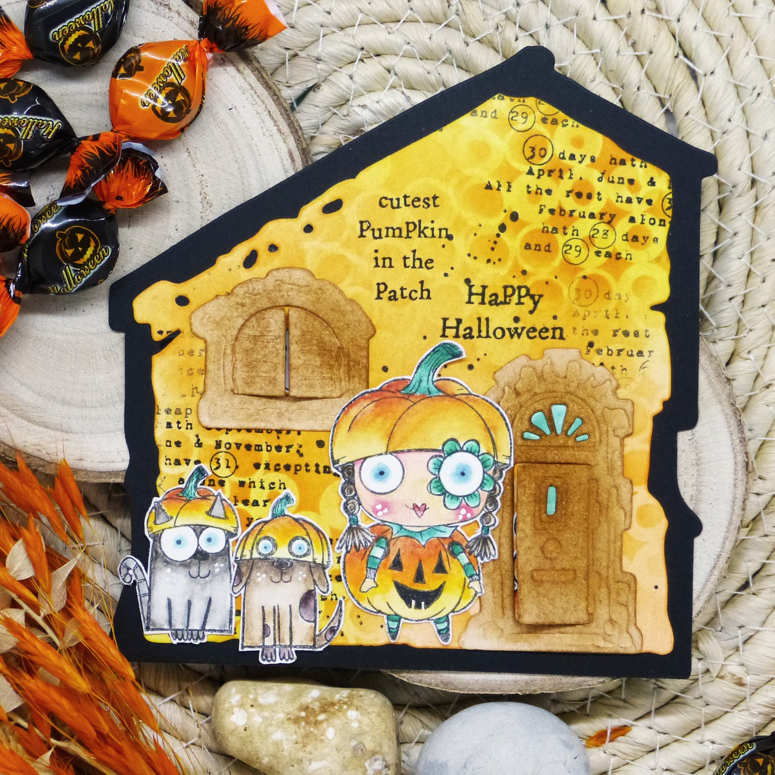 Aall and Create TP-1426 Pumpkin Pals stempelsett A7 halloween