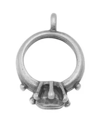 Korthobby Ring metallring liten