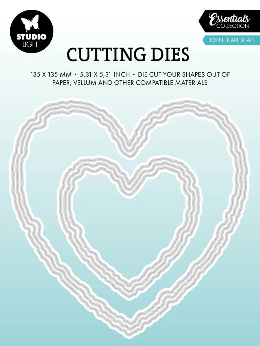 Studio Light Essentials Torn Edge Heart dies hjerte
