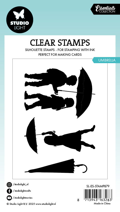 Studio Light Essentials clear stamp paraply