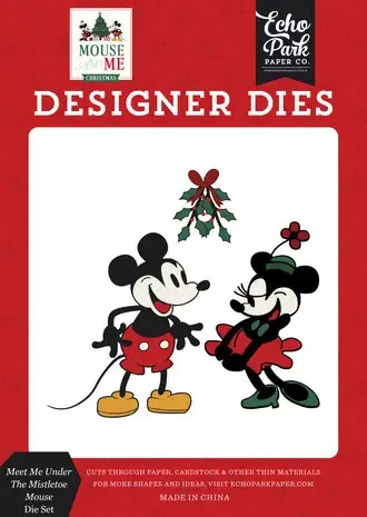Mouse and Me Christmas Mistletoe Mouse diesett medium