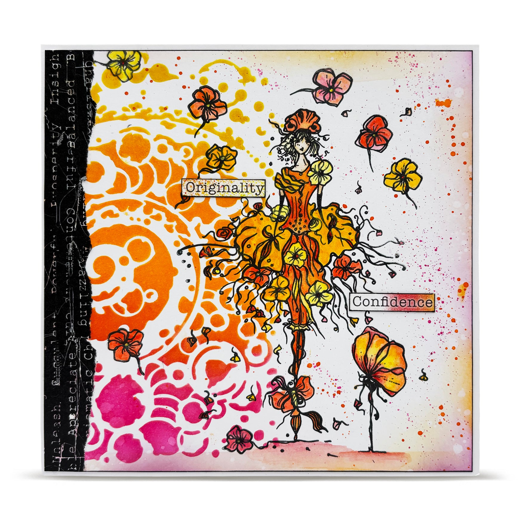 Aall and Create TP-1400 Pirouette of Petals stempelsett A6