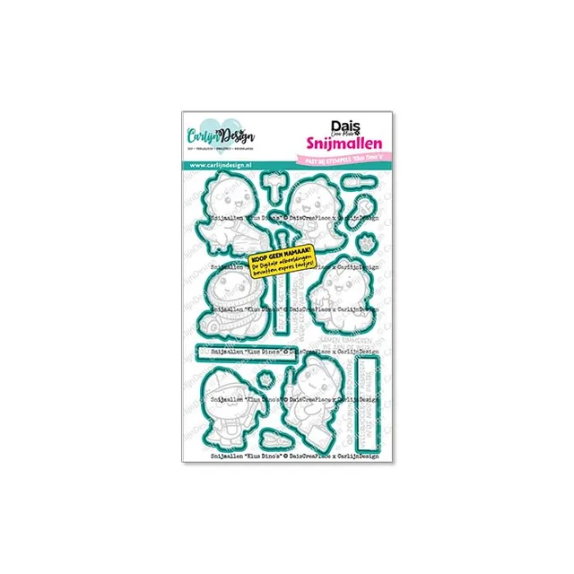 CarlijnDesign Klus dinos CDSN-0383 dies tøff gutt