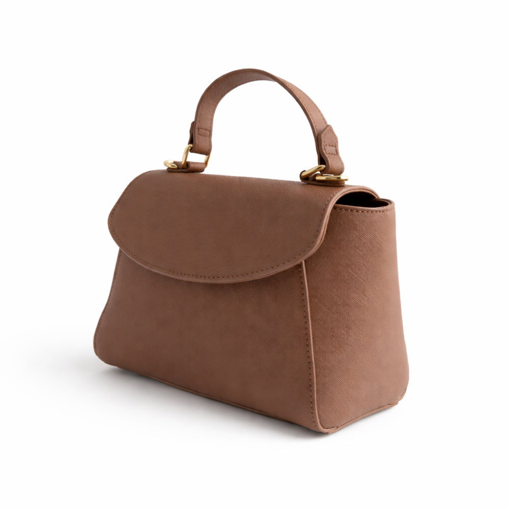 K&Co. Journey Collection Handle Side Bag veske chocolate