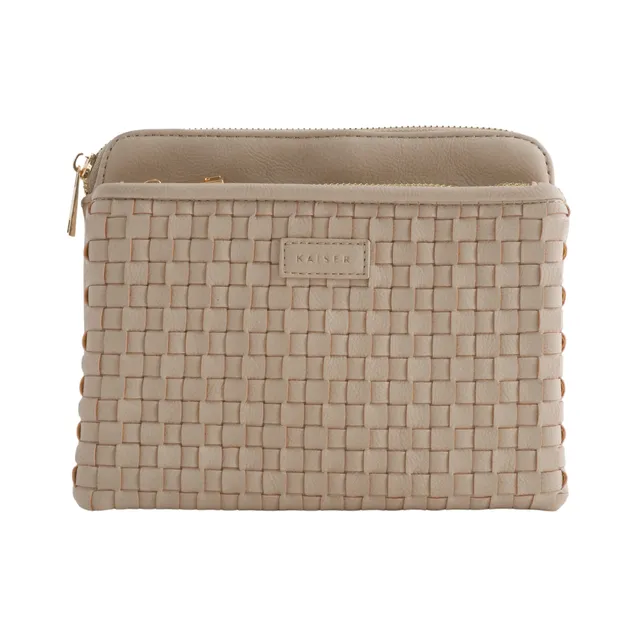 KaiserCraft Woven veske beige PU-skinn