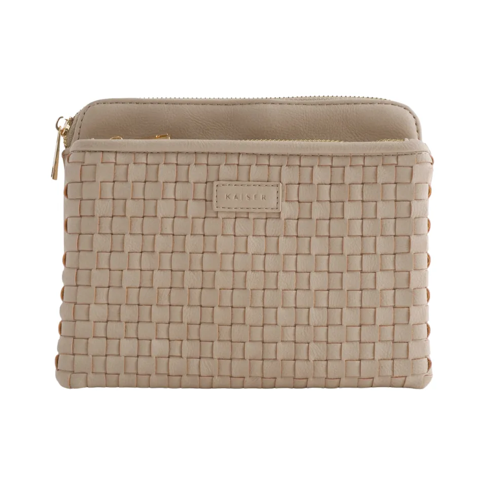 KaiserCraft Woven veske beige PU-skinn