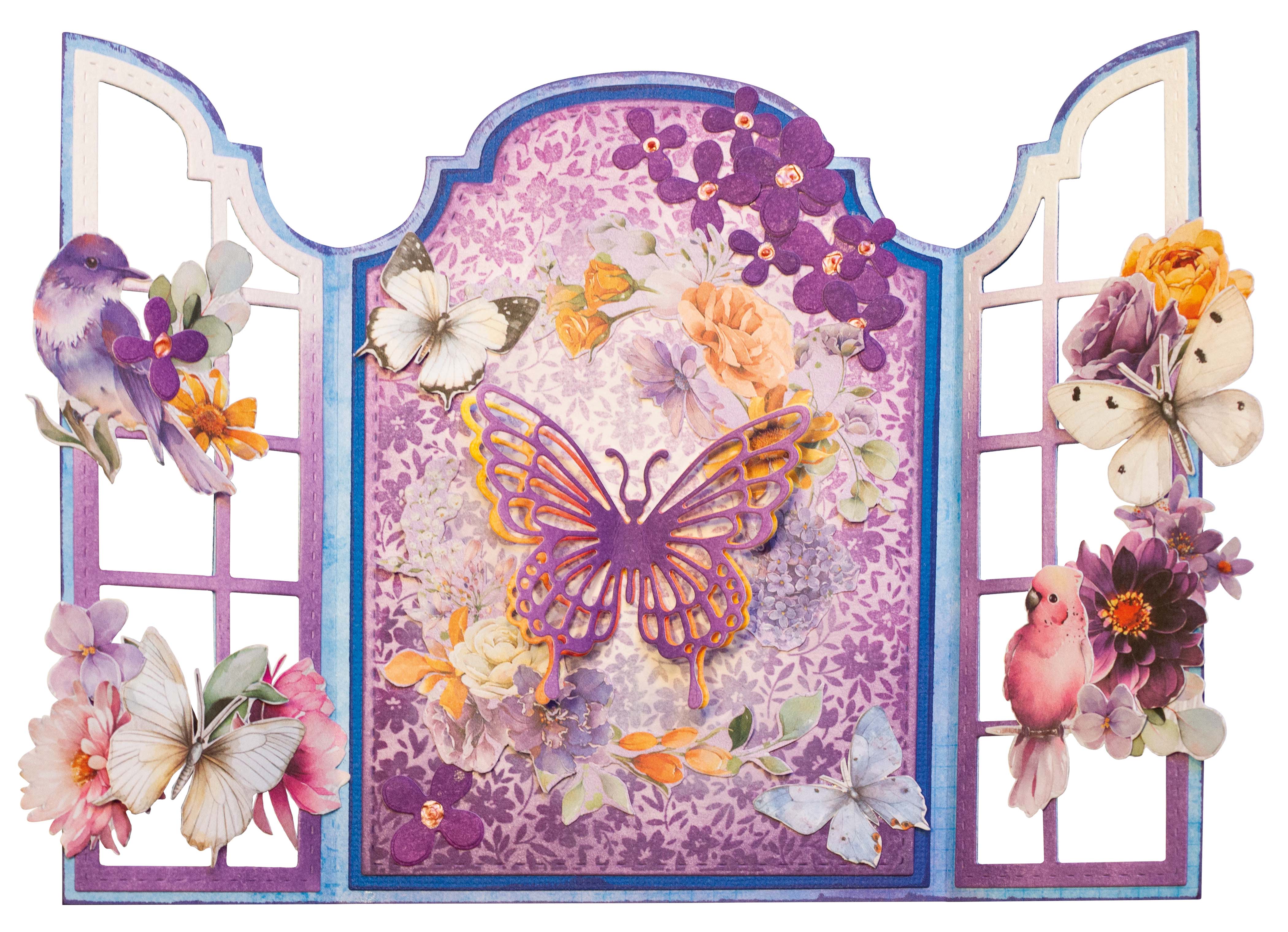 Studio Light Essentials Flower Background klarstempel blomster