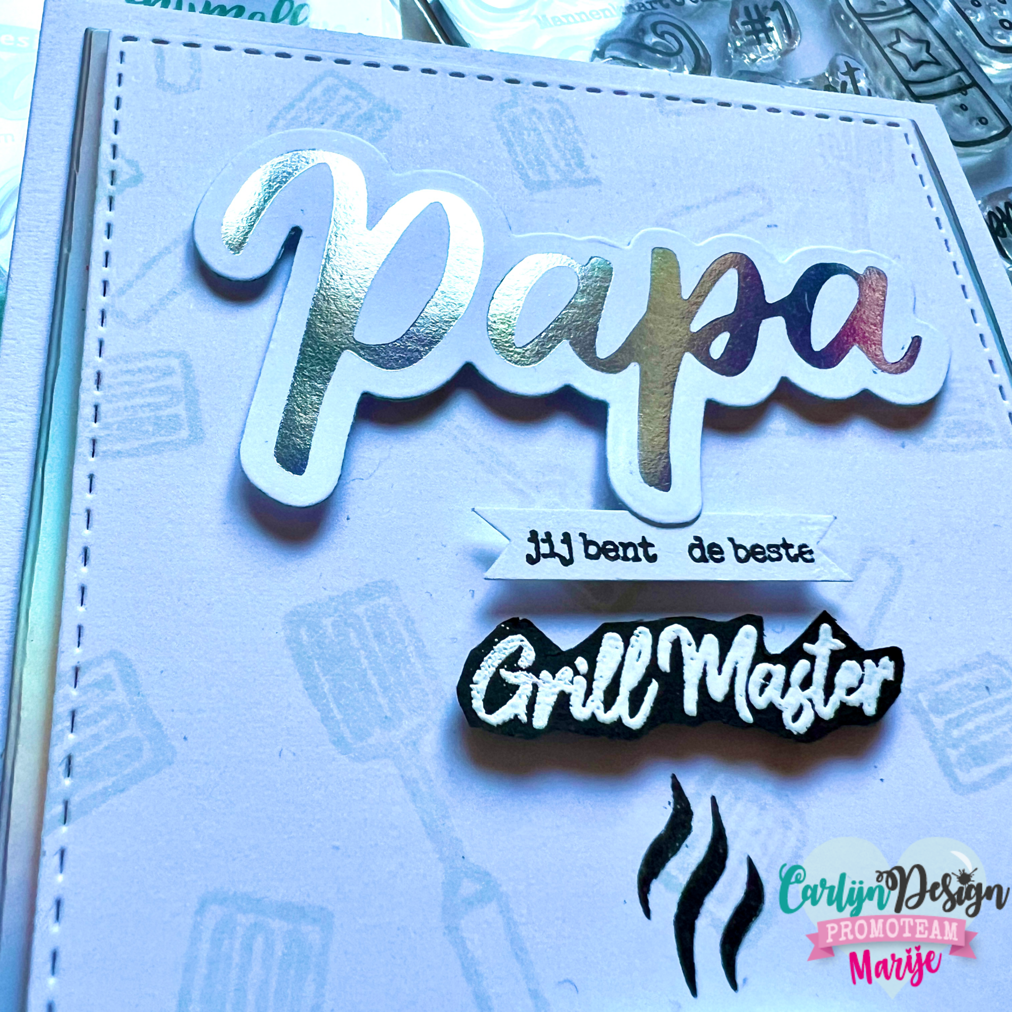 CarlijnDesign CDHF-0029 hotfoilplate papa papa
