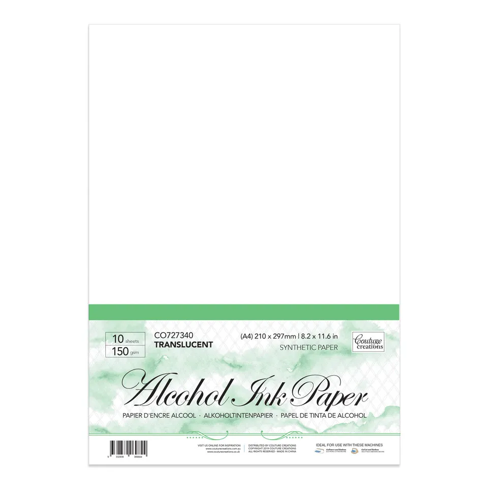 Couture Creations Synthetic Paper translucent A4 120 gsm 10 ark