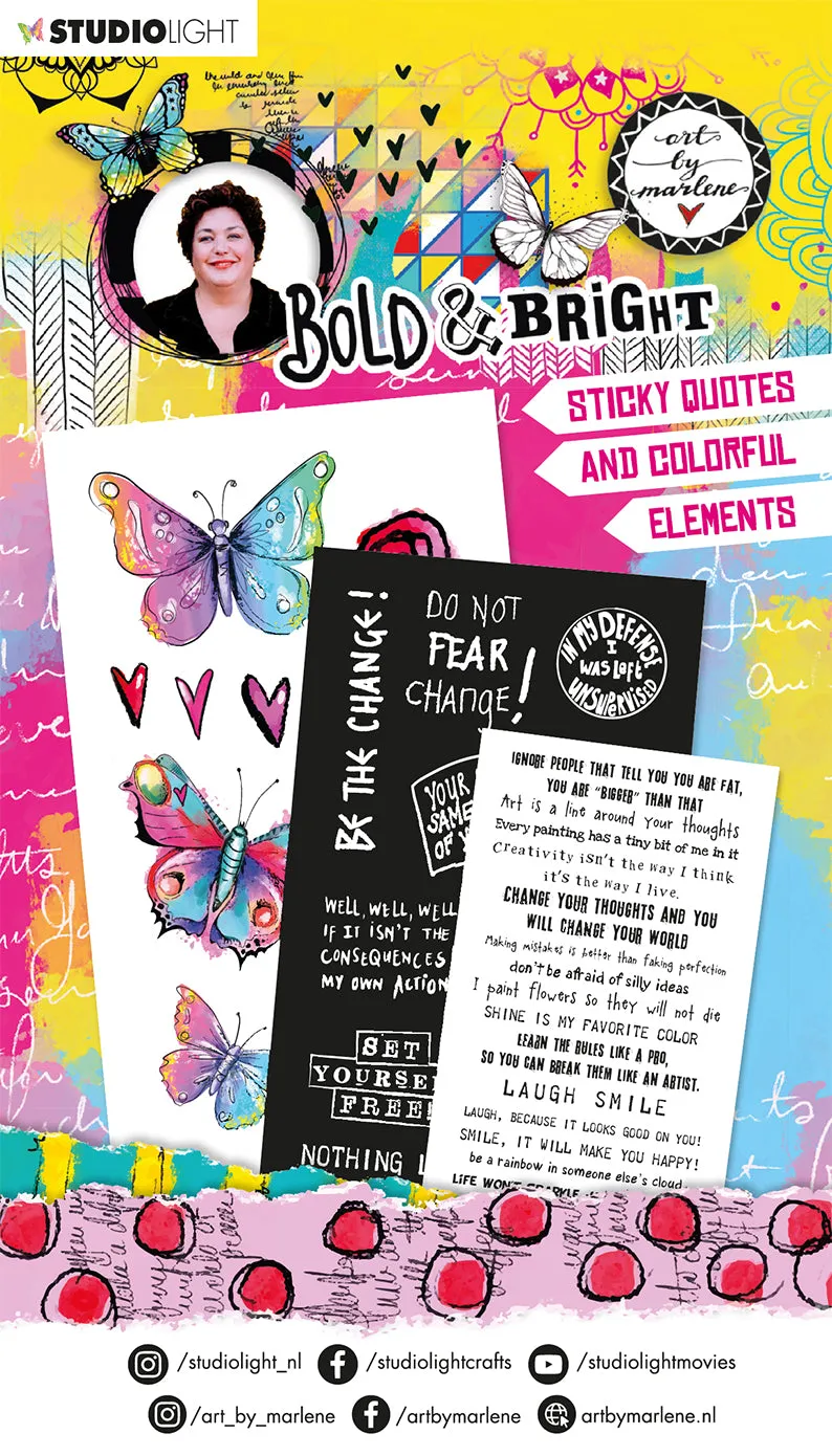 Art by Marlene Bold & Bright stikkerblokk quotes 20 ark