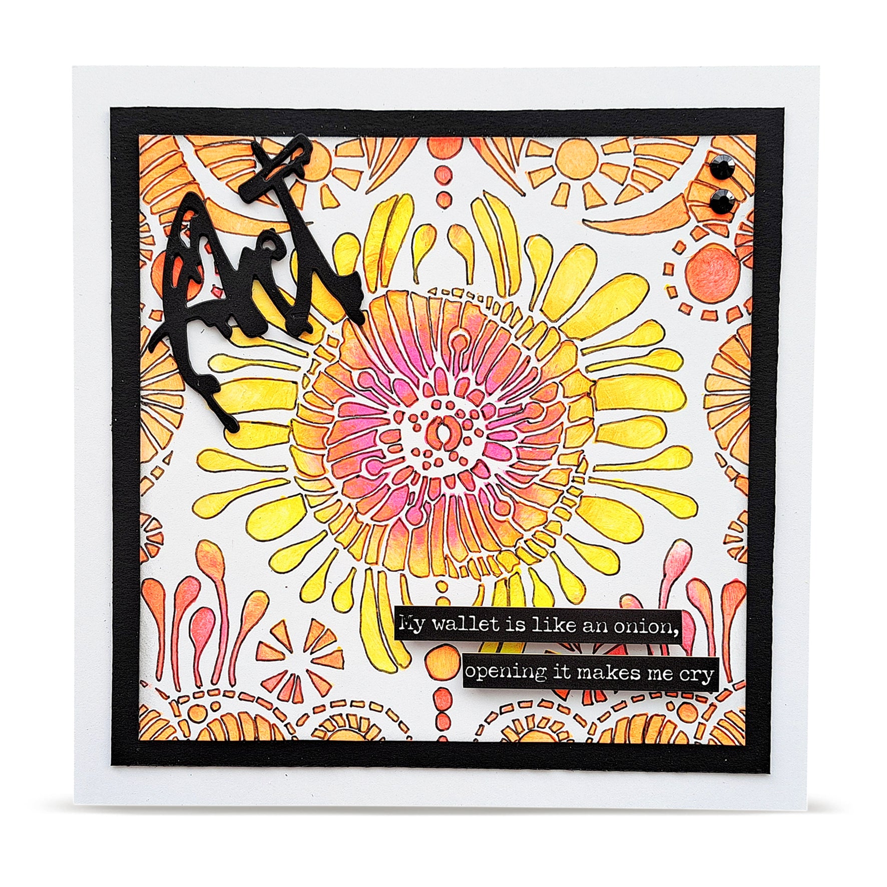 Aall and Create Coquelicot Nouveau PC-276 sjablong 15x15 cm