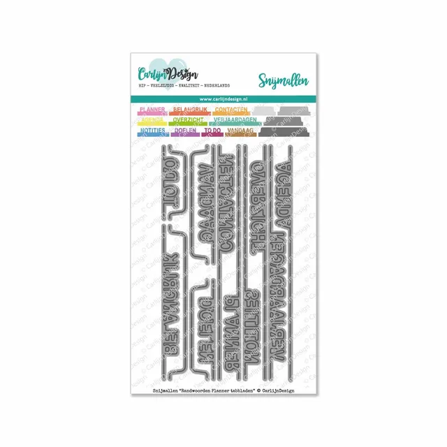 CarlijnDesign Planner Tabbladen CDSN-0095 kantord-dies