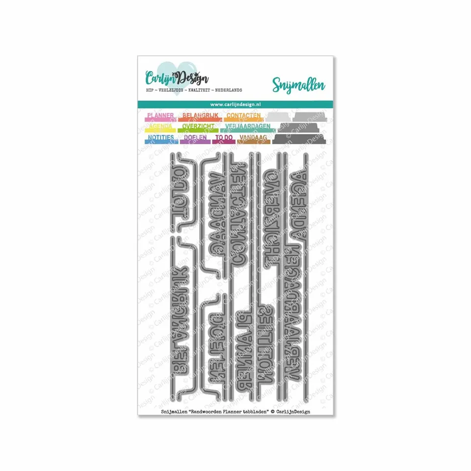 CarlijnDesign Planner Tabbladen CDSN-0095 kantord-dies