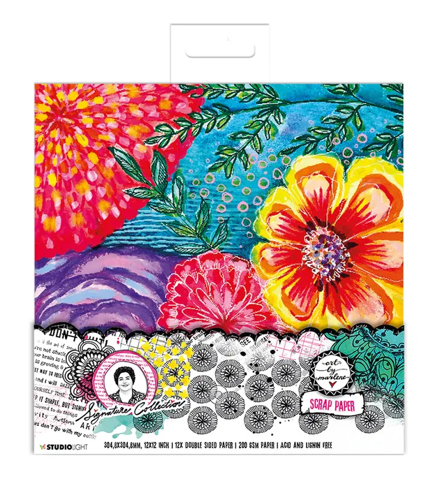 Studio Light Art by Marlene Scrap Papers papirsett 12 ark 30x30