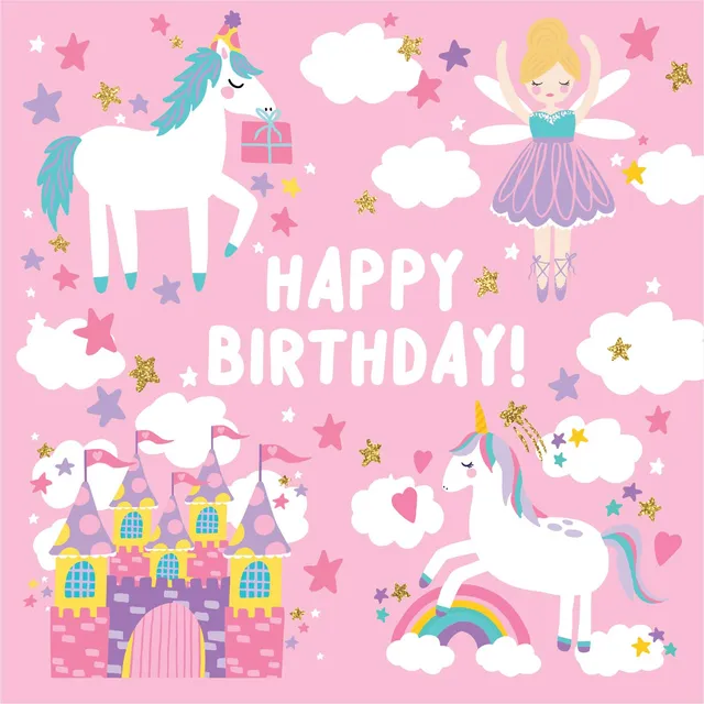 KaiserCraft Enchanted bursdagskort Magical Birthday 5x7"