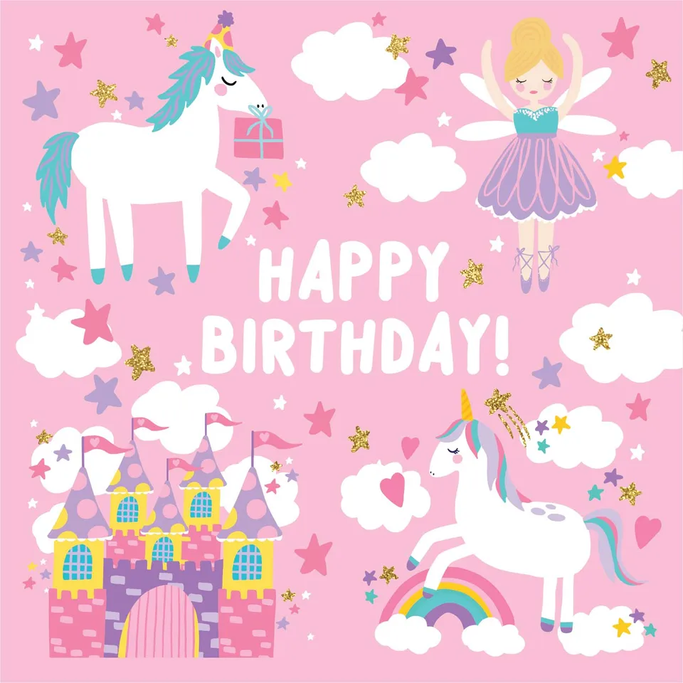 KaiserCraft Enchanted bursdagskort Magical Birthday 5x7"