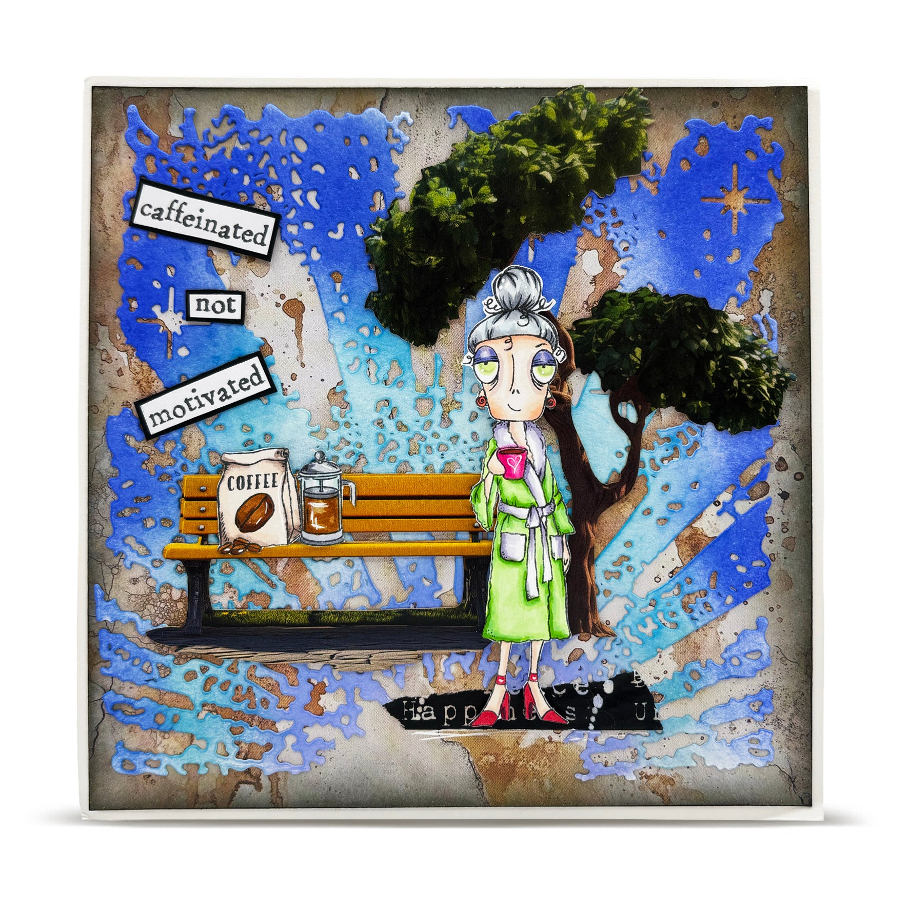 Aall and Create TP-1365 Dee Caffinated stempelsett A7