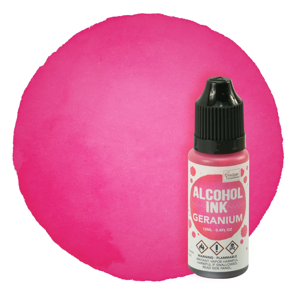 Couture Creations Alcohol Ink Geranium alkoholblekk 12 ml rød