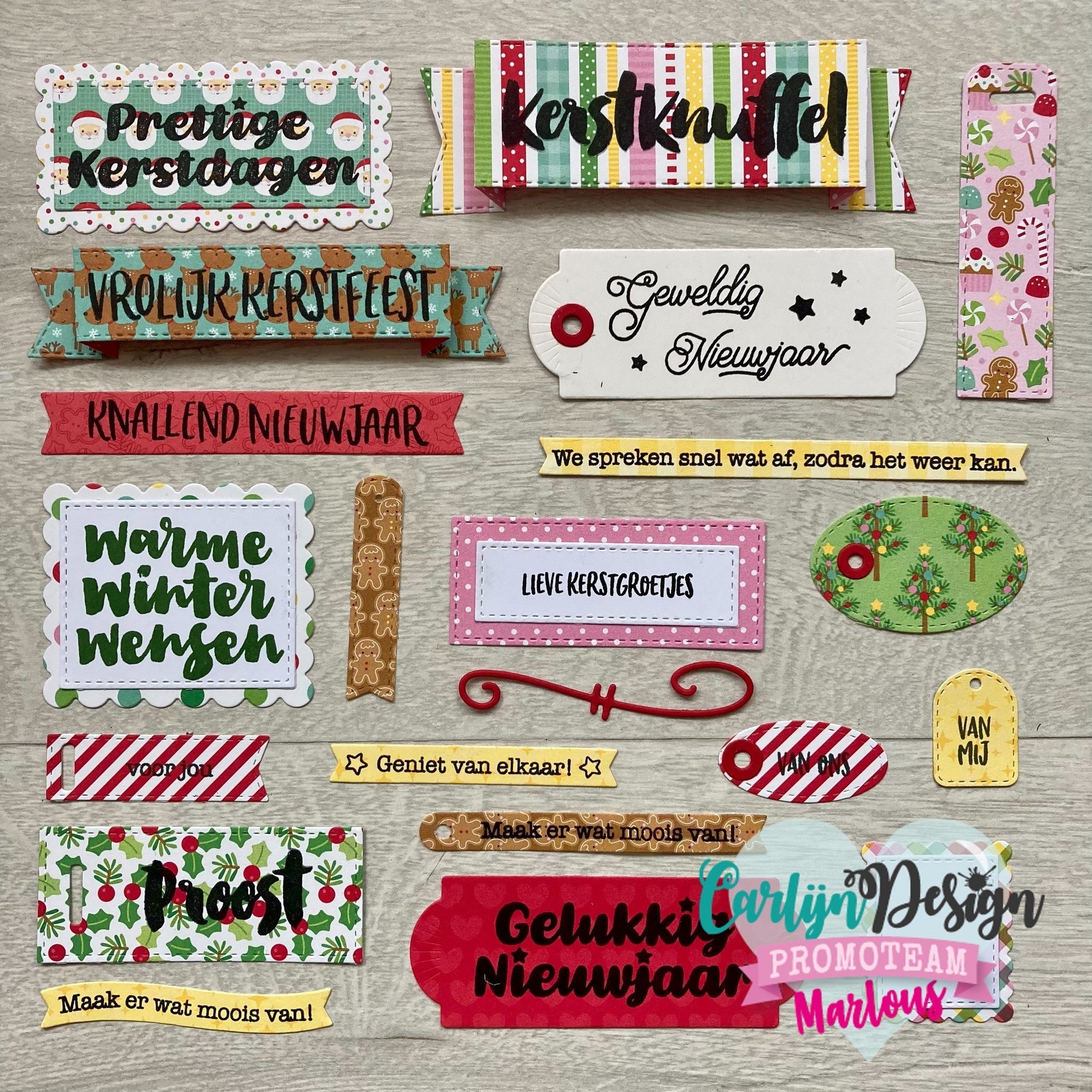 CarlijnDesign Kerstwensen CDSN-0112 dies jul
