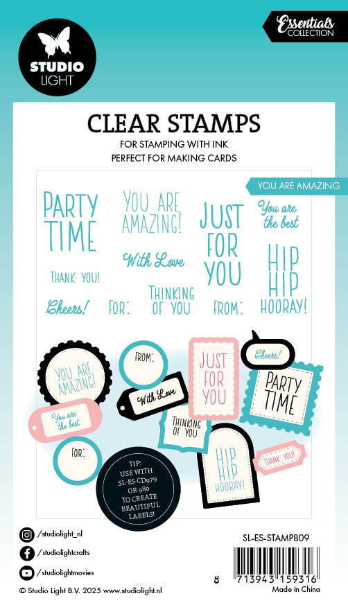 Studio Light Essentials You are amazing clearstempel 74x105 mm