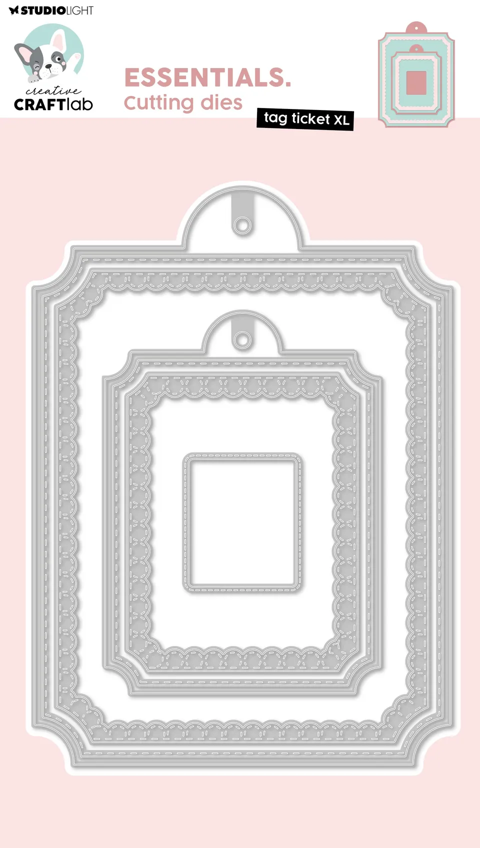 Studio Light Essentials Tag Ticket XL dies 182x132 mm