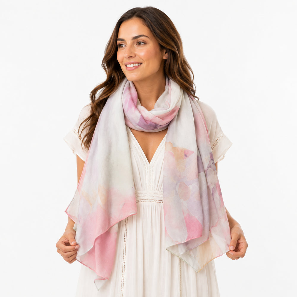 K&Co. Sunset Spritz Summer Scarf sommerskjerf Holiday Watercolour