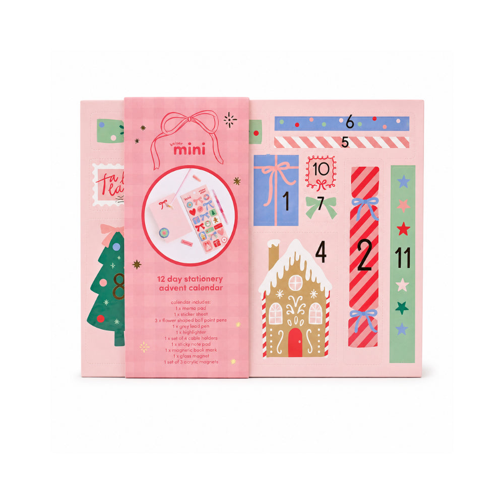 KaiserCraft Christmas adventskalender skrivesaker 12 luker
