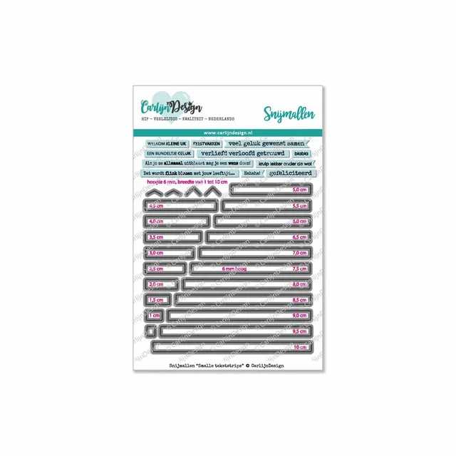 CarlijnDesign Smale Tekststrips CDSN-0010 dies tekstbanner