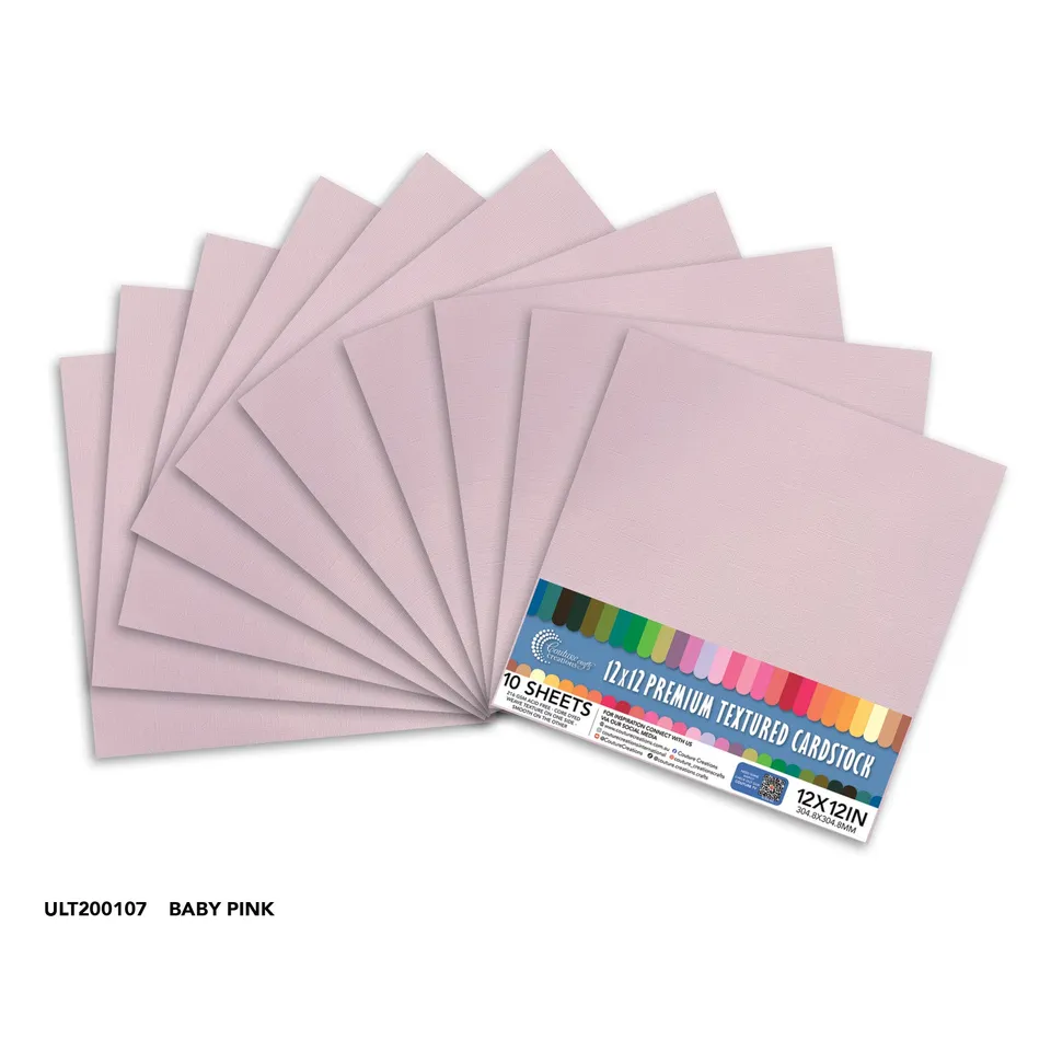 Couture Creations kartong Baby Pink 30,5x30,5 cm 10-pk
