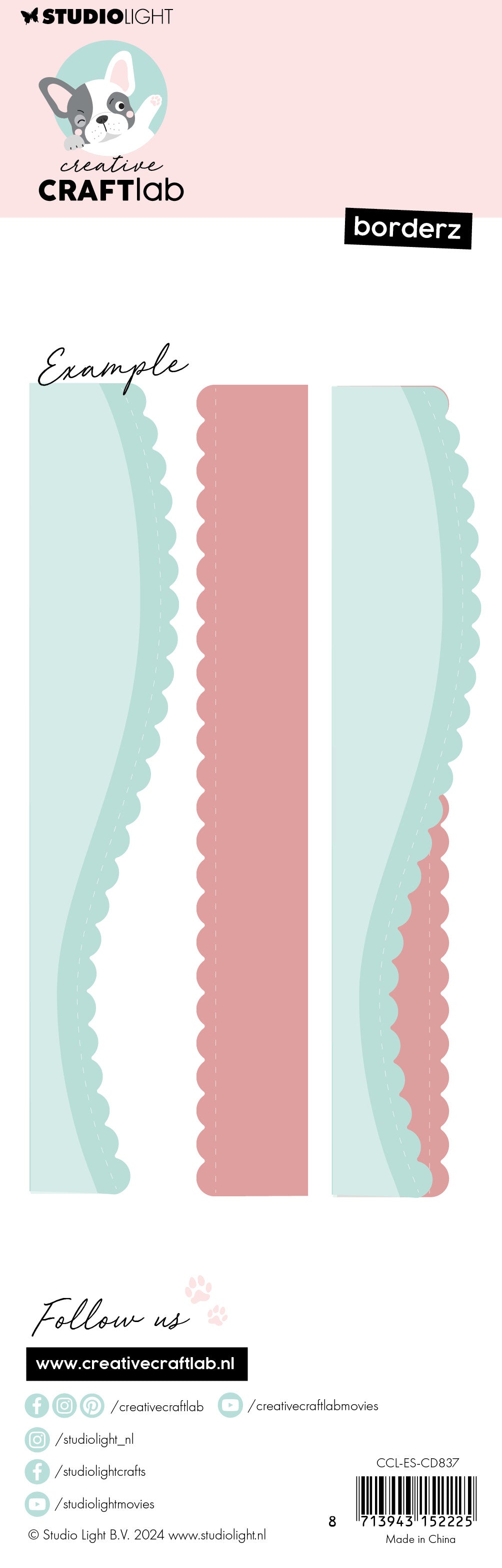 Creative Craftlab Borderz 837 kantdies metall border