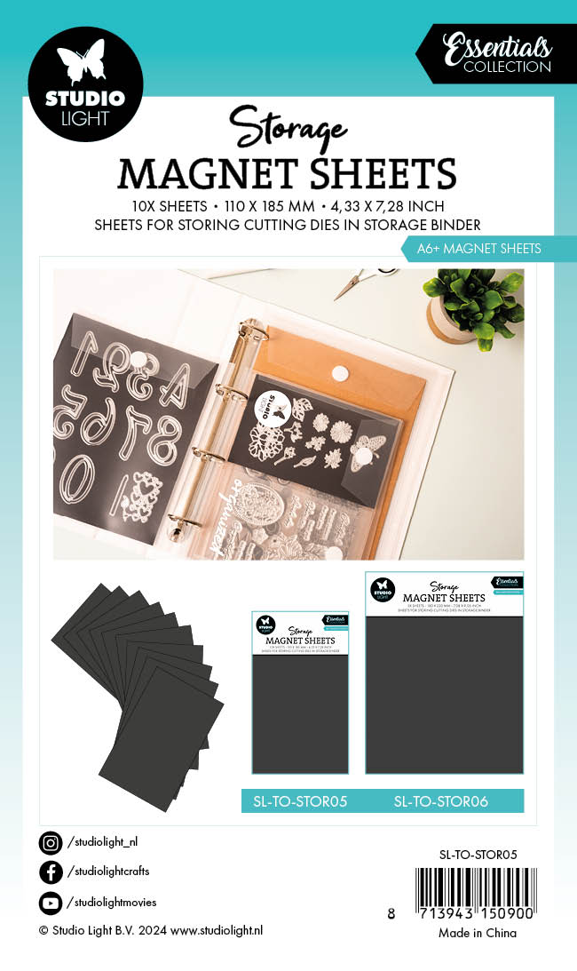 Studio Light Essentials Storage Magnet Sheet magnetark 10-pk A6+
