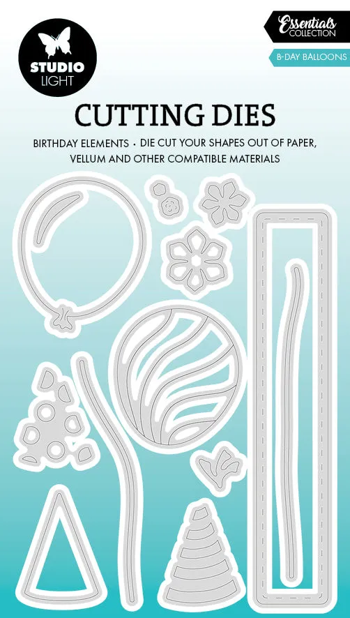 Studio Light Essentials B-day Balloons dies bursdag