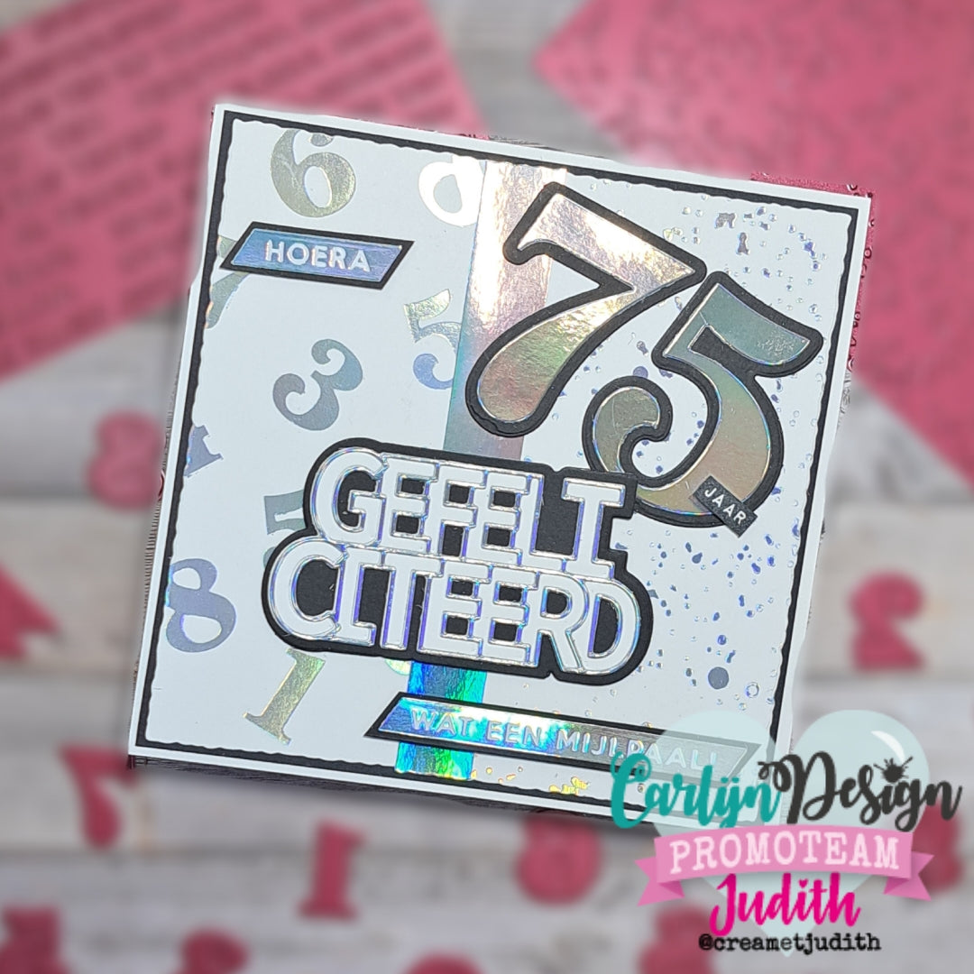 CarlijnDesign Grote Cijfers CDHF-0073 hot foil tall