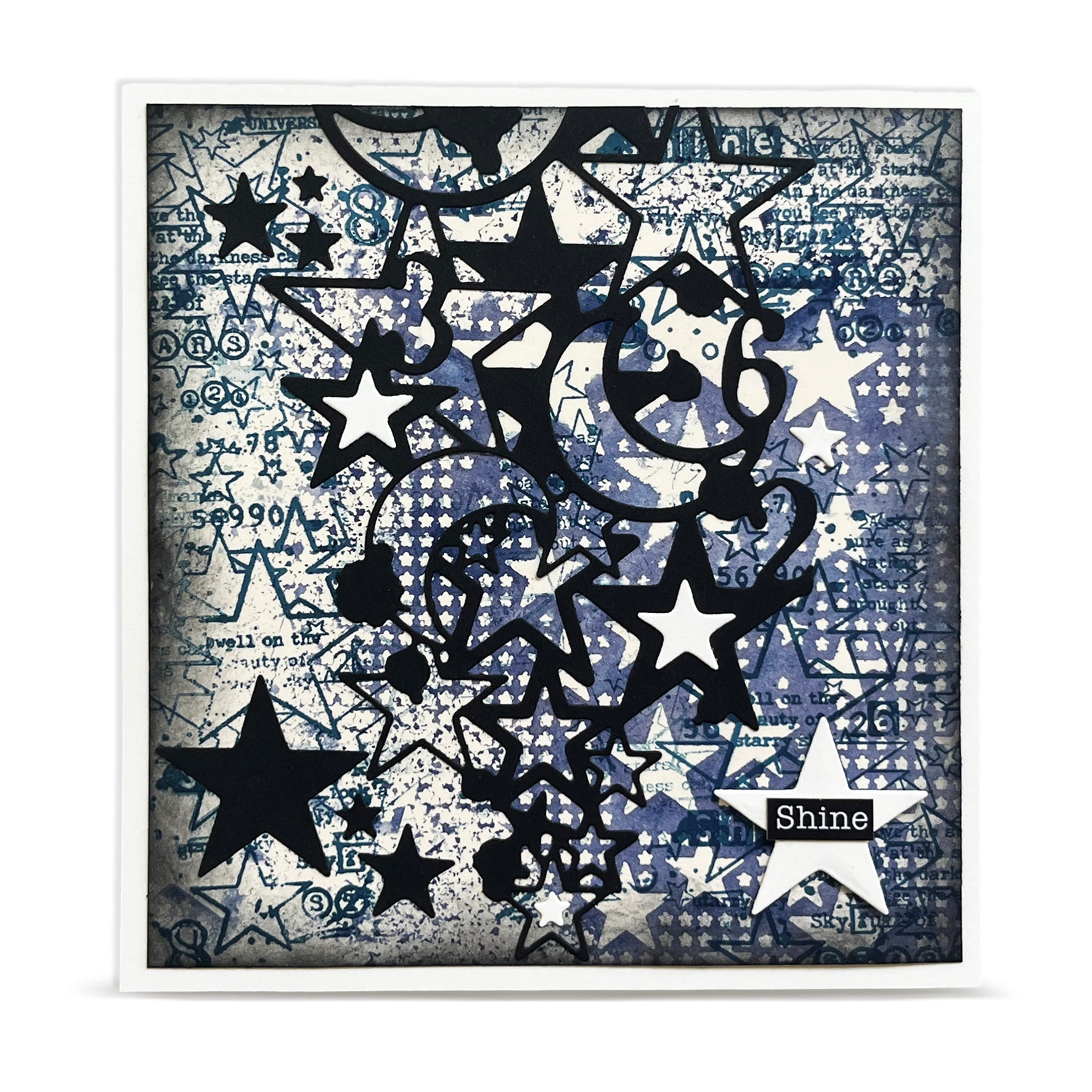 AALL & Create DI-24 Moon Stars diesett 8,6x15,5 cm 1 die
