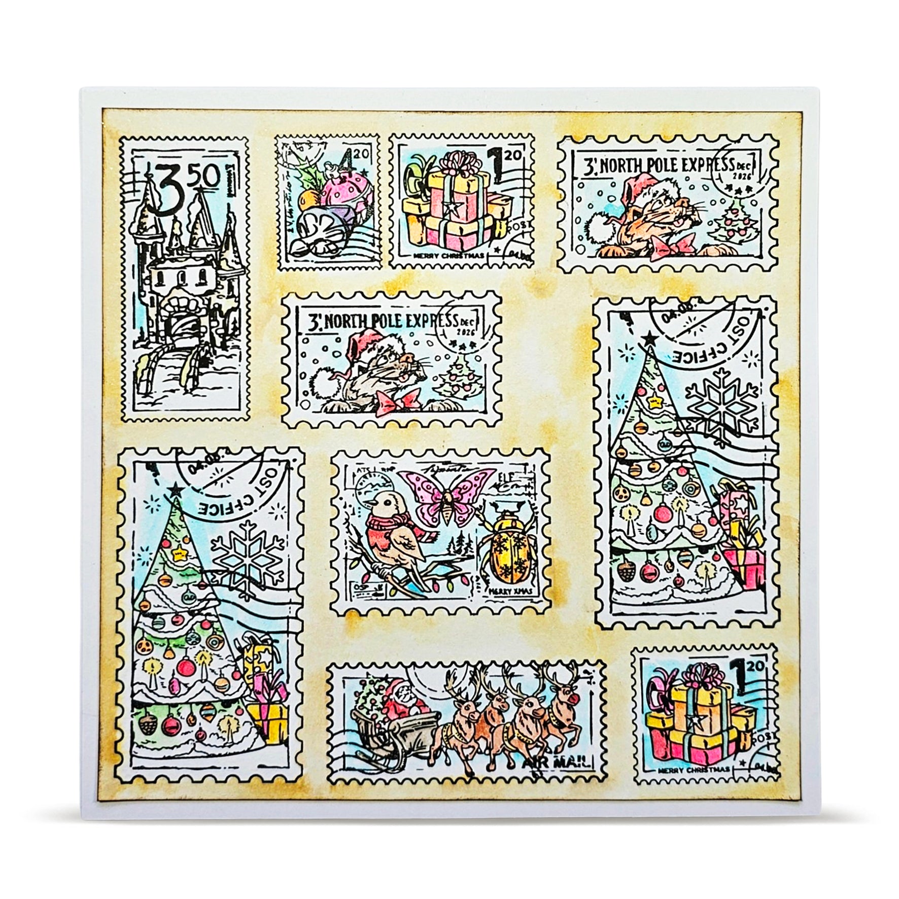 AALL & Create TP-1492 Stamped Wishes stempelsett A6 7 deler