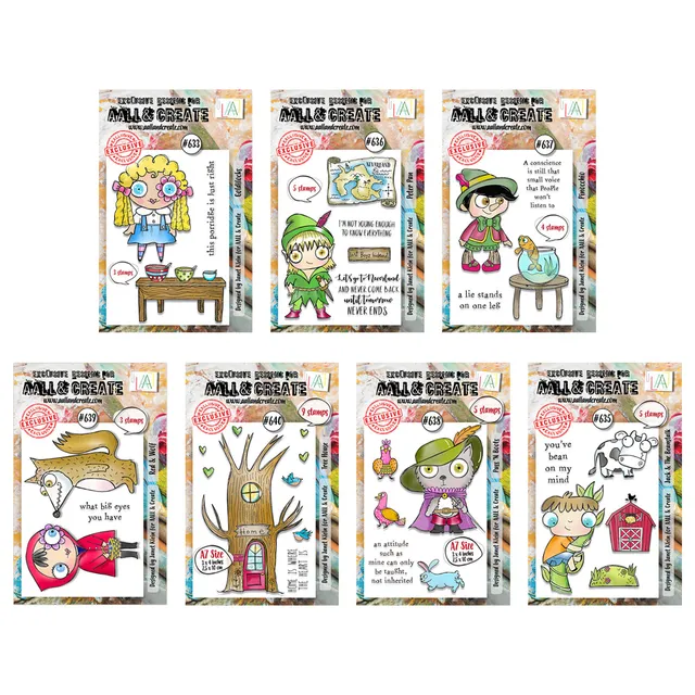 AALL & Create Stories To Tell stempelsett 7x A7 samlepakke