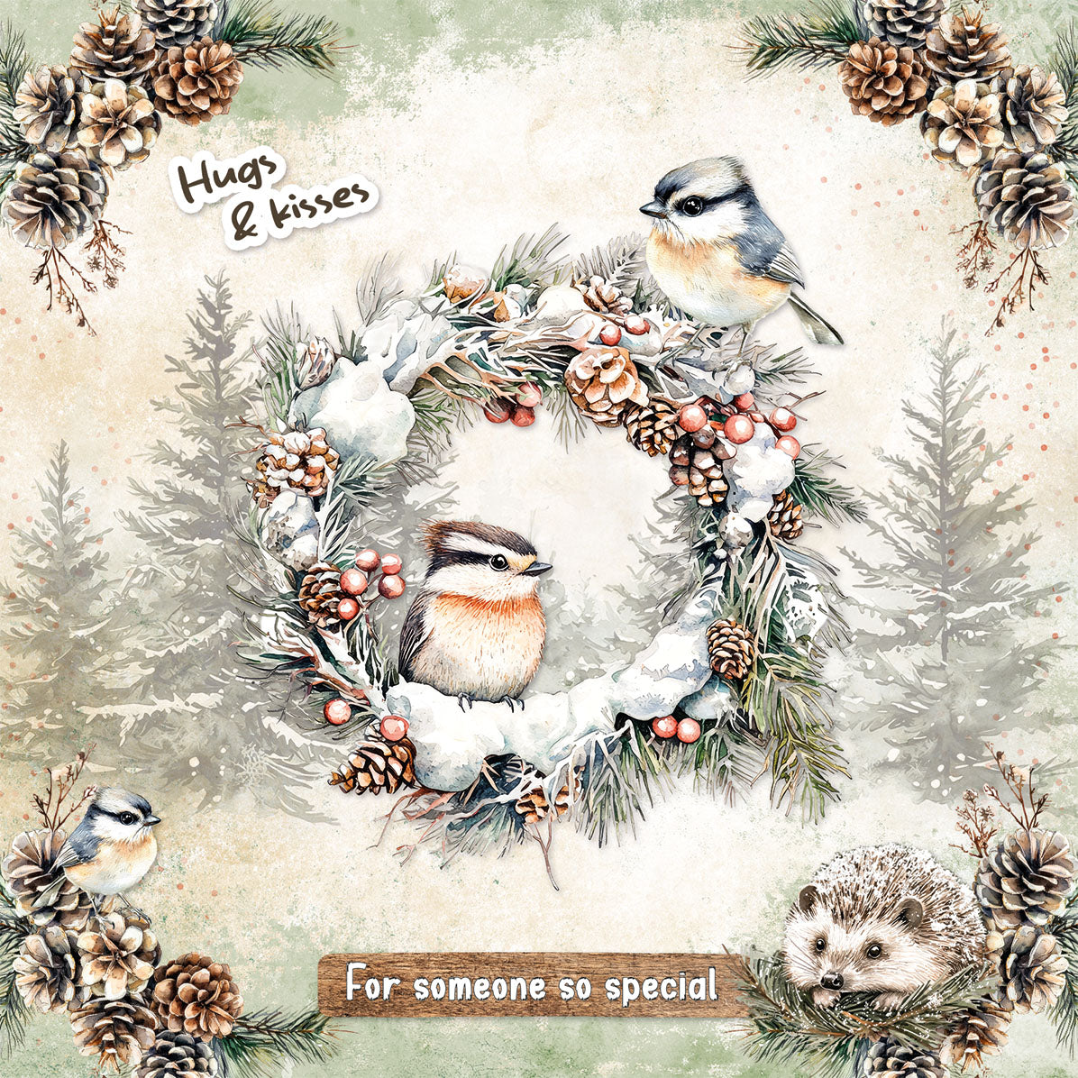 Studio Light Essentials Winter Woodland papirblokk 14 ark