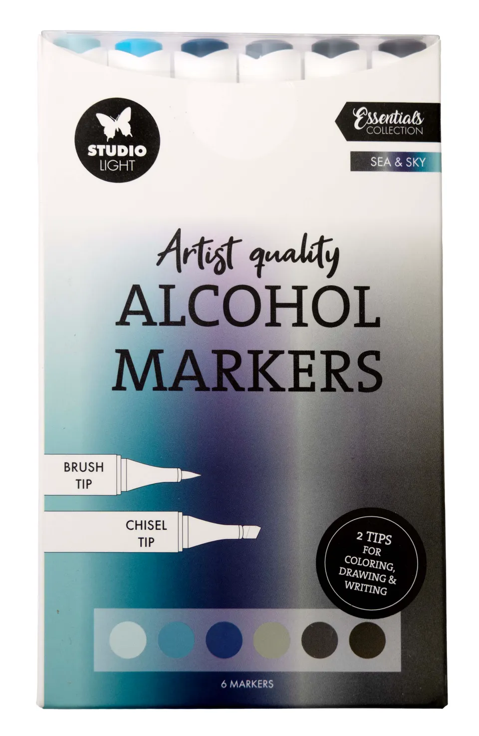 Studio Light Essentials tusjer Sea & Sky 6 stk