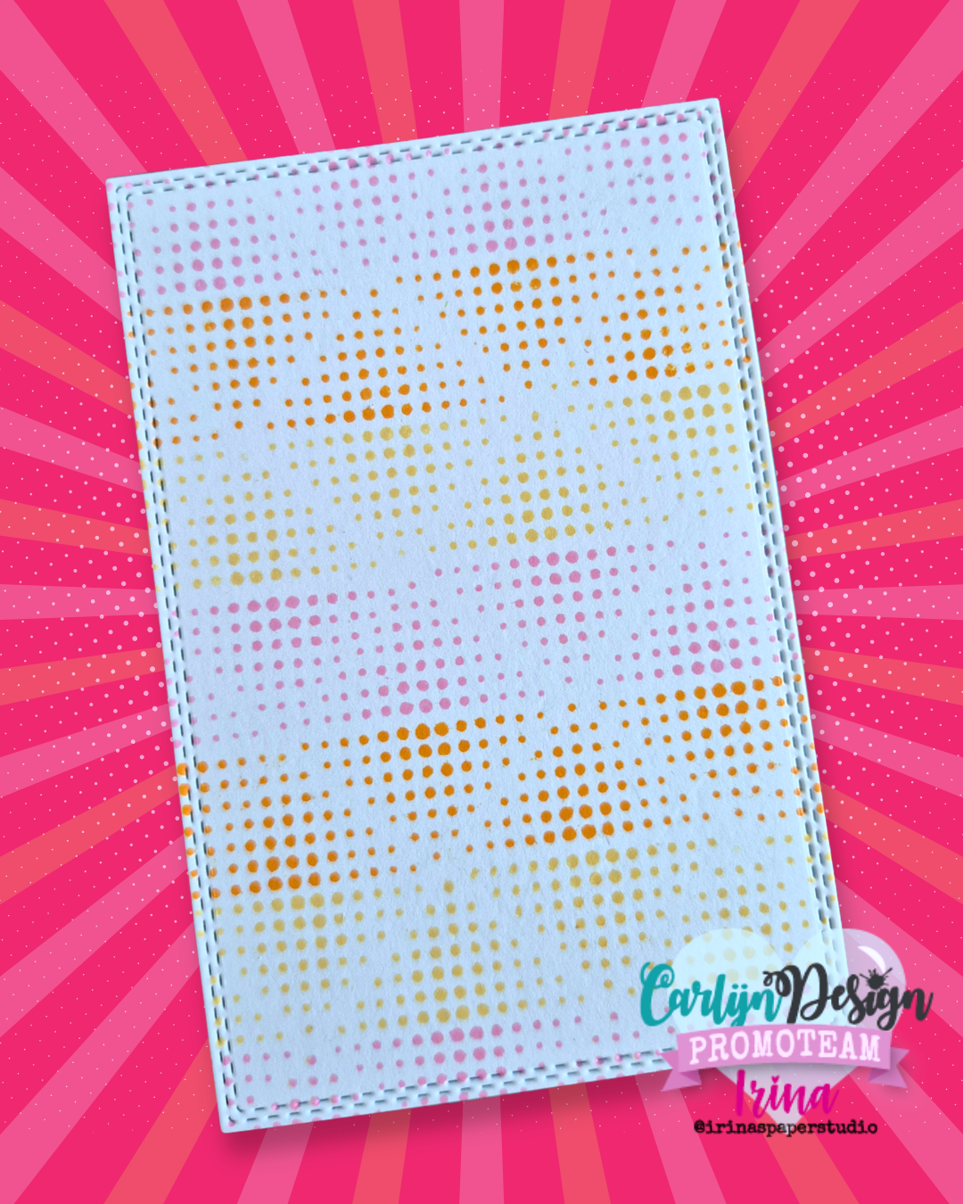 CarlijnDesign Halftone Patterns CDST-0185 stempelsett retro