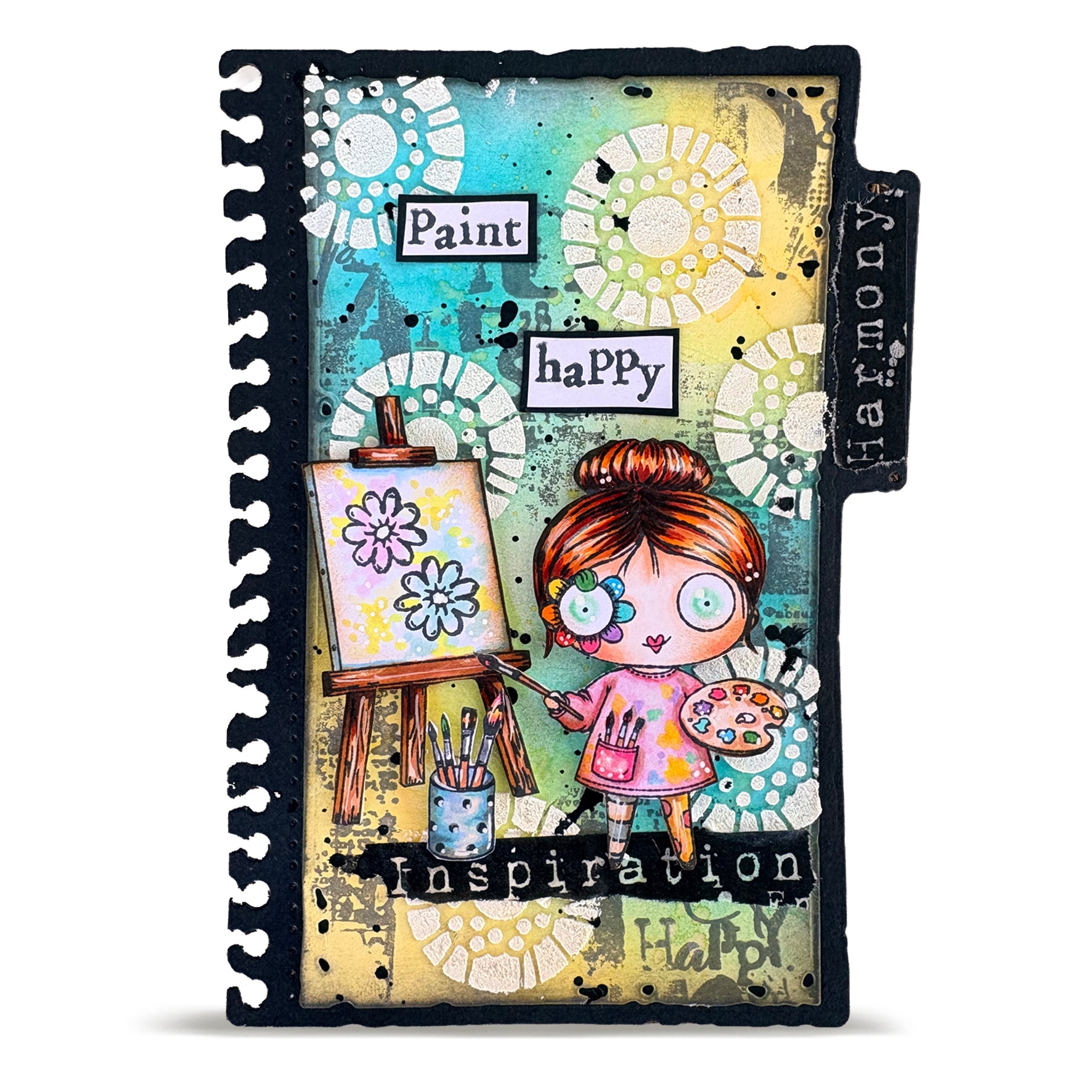 Aall and Create TP-1500 stempelsett A7 Paint Happy fotopolymer