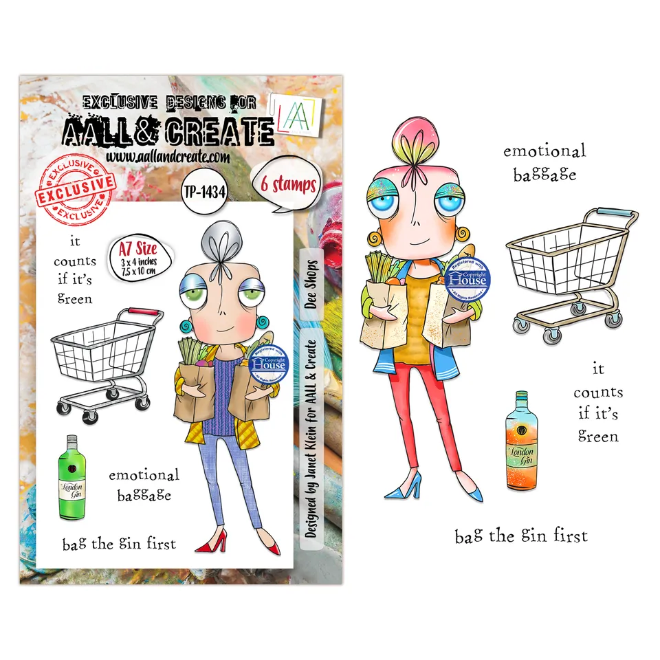 AALL & Create TP-1434 Dee Shops stempelsett A7