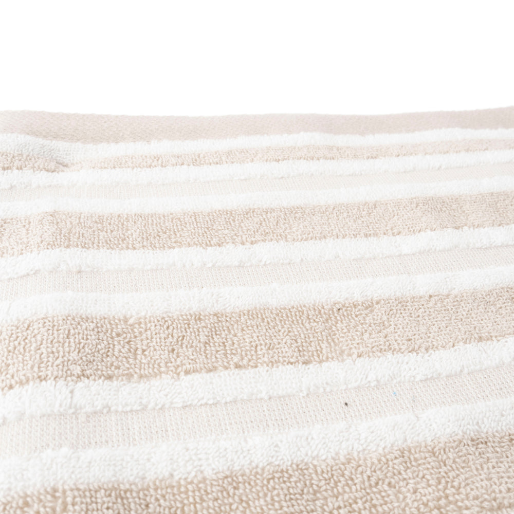 KaiserCraft Coastal Tones badehåndkle sand stripe 70x140