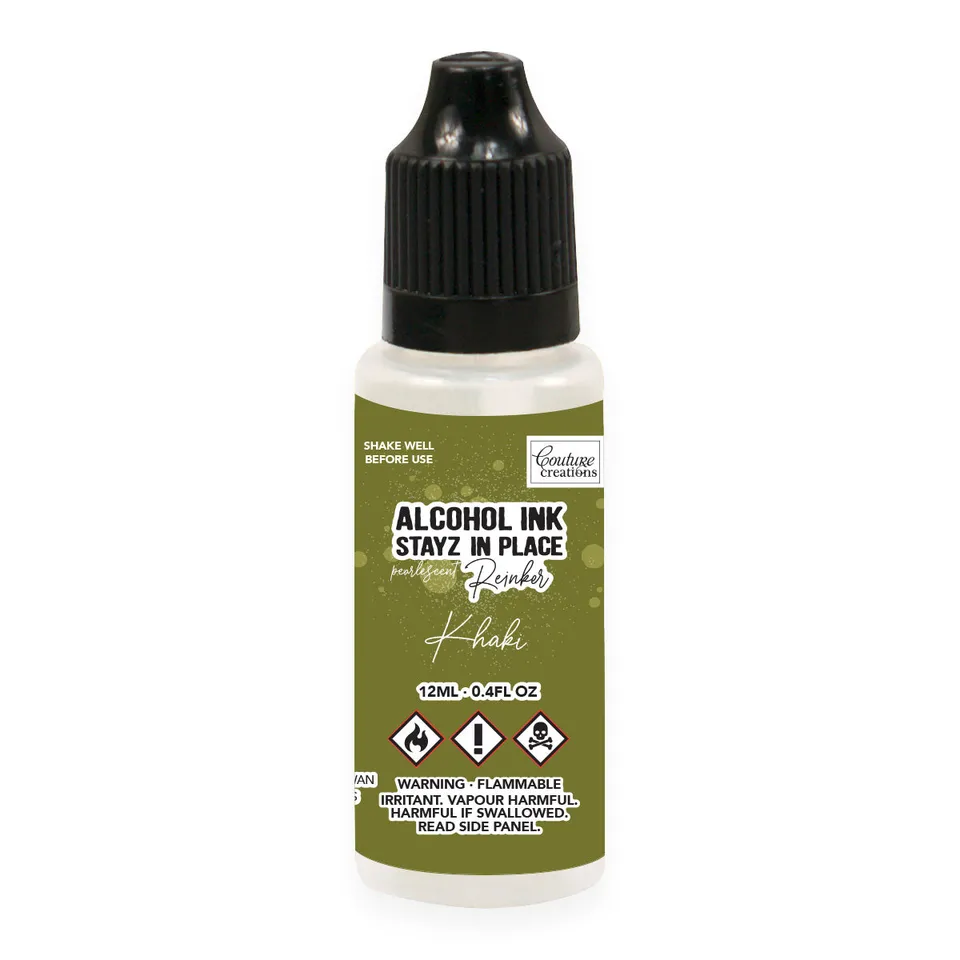 Couture Creations Stayz Khaki blekkrefill perlemor alkohol